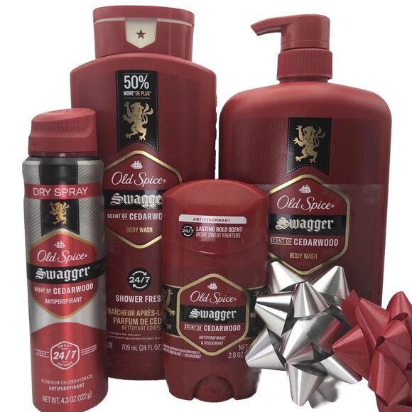 Old Spice  – Red Collection – Fresh Clean Scent Set Of 4 - Picture 1 of 7